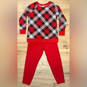 No Boundaries Red and Black Plaid Pajama Set Size XL NWT